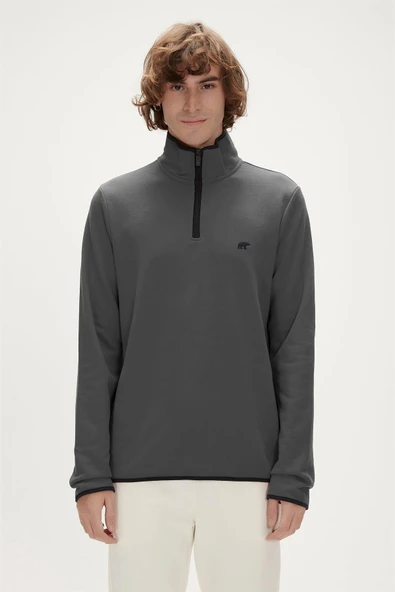 Bad Bear 21.02.12.029-C08 Backup Half-Zip Erkek Sweatshirt ürün görseli 1