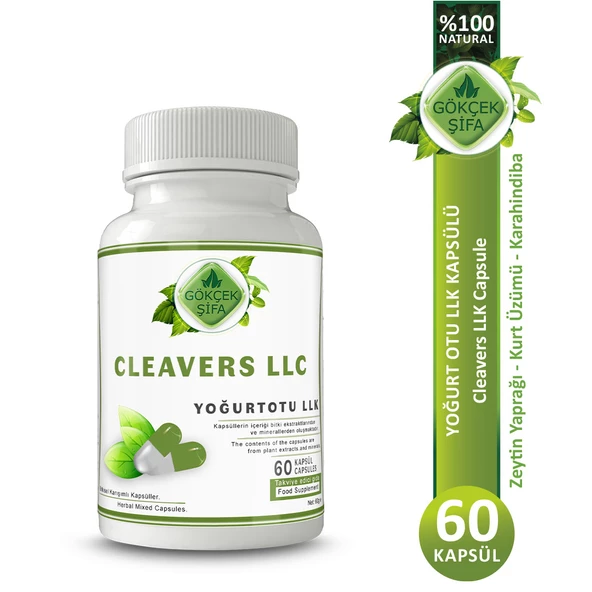 Gökçek Şifa Yoğurt Otu Llk Kapsül (CLEAVERS LLC CAPSULE) 60 Adet ürün görseli 1