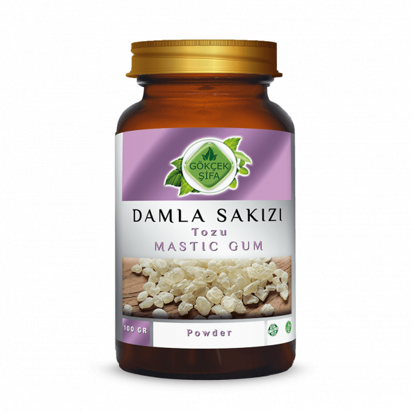 Gökçek Şifa Damla Sakızı Tozu 100 gr. Cam Kavanoz ürün görseli 1