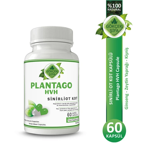 Sinirliot Kdt Kapsül (PLANTAGO HVH CAPSULE) 60 Adet ürün görseli 1