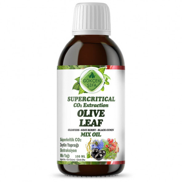 Gökçek Şifa Zeytin Yaprağı Süperkritik Mix Yağı 100 ml (OLİVE LEAF SUPERCRİTİCAL MİX OİL) ürün görseli 1
