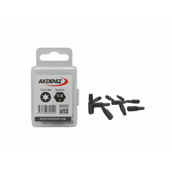 Akdeniz AKD/T25225 1/4 Torx T25x25 Mm 48 Adet Bits Uç ürün görseli 1