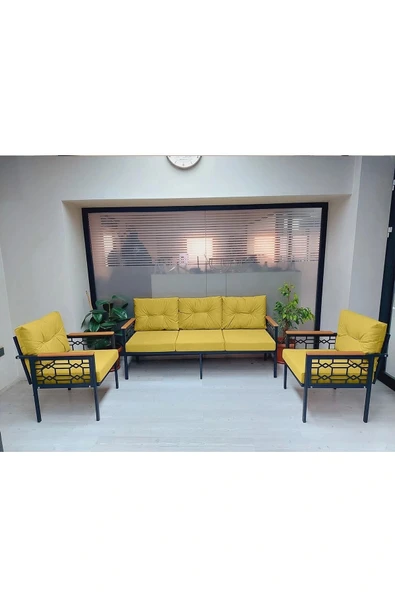 adımshops İnci Balkon-bahçe-kafe Çay Seti Koltuk Oturma Takımı-oturma Grubu Çstakımlazer ürün görseli 1