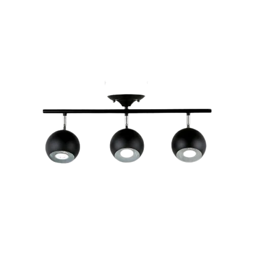 Rsylight Retro Siyah 180 Derece Hareketli Modern Spor 3 Lü Led spot Avize Güışığı Ampullü ürün görseli 1
