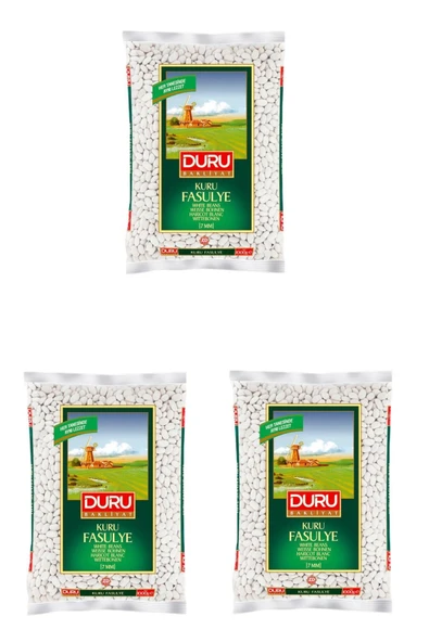 Duru Kuru Fasulye 7mm 1 Kg x 3 Adet ürün görseli 1