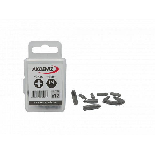 Akdeniz AKD/325 1/4 Yıldız Pz3x25 Mm 96 Adet Bits Uç ürün görseli 1