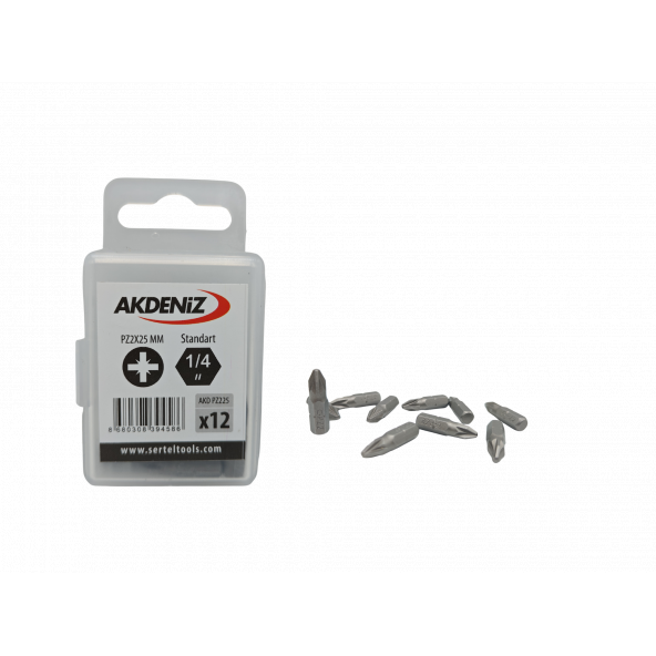 Akdeniz AKD/225 1/4 Yıldız Pz2x25 Mm 96 Adet Bits Uç ürün görseli 1