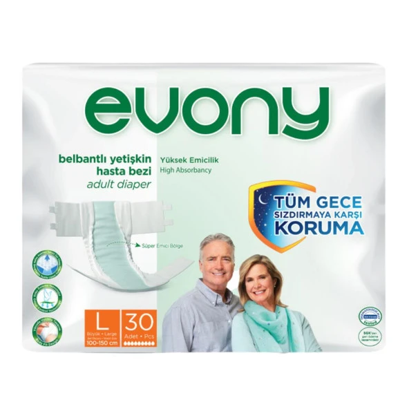 Evony BELBANTLI Hasta Bezi LARGE 30 Lu ürün görseli 1