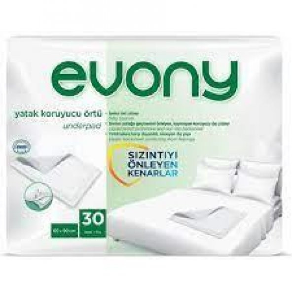 Evony Yatak Koruyucu Örtü 60x90 Cm 30 Adet ürün görseli 1