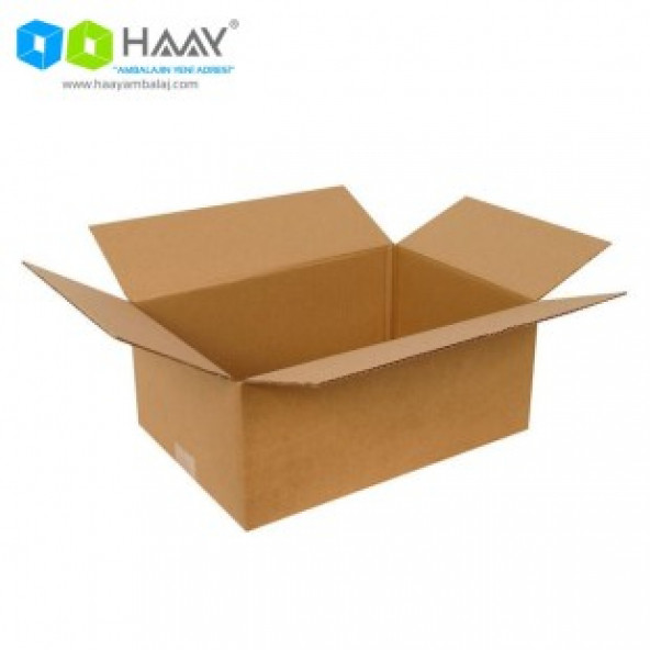 HAAY AMBALAJ  35x25x15cm Tek Oluklu Koli Kraft  (10 ADET) ürün görseli 1