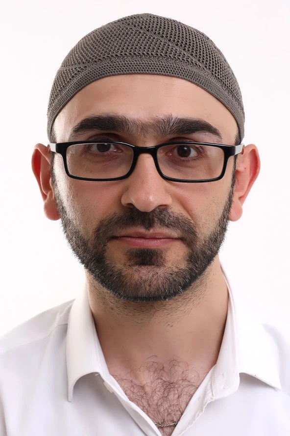 Dantel Pamuklu Triko Makine Örme Takke Açık Kahve - Resim 4