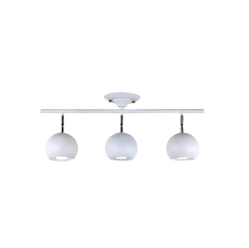 Rsylight Retro Beyaz 180 Derece Hareketli Modern Spor 3 Lü Led spot Avize Günışığı Ampullü ürün görseli 1