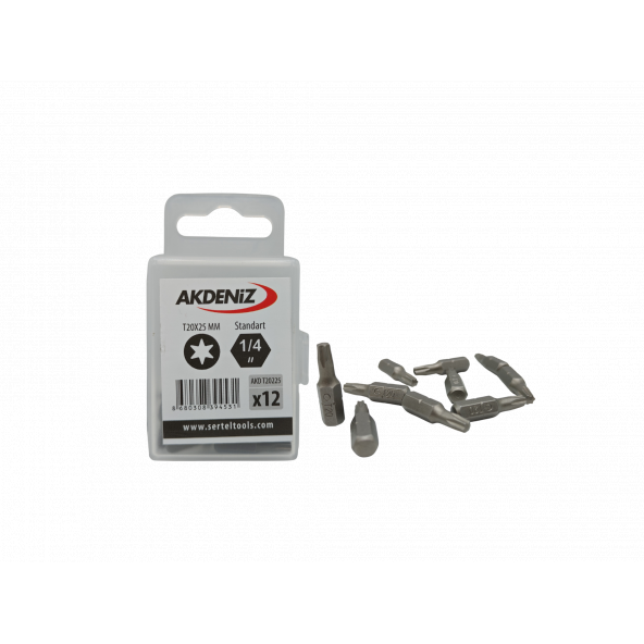 Akdeniz AKD/T20225 1/4 Torx T20x25 Mm 144 Adet Bits Uç ürün görseli 1