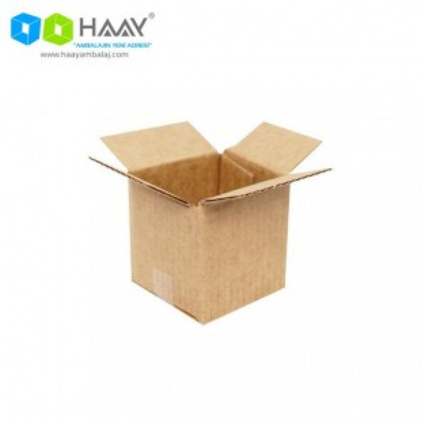 HAAY AMBALAJ 5x5x5cm Tek Oluklu Koli - Kraft (200 ADET) ürün görseli 1
