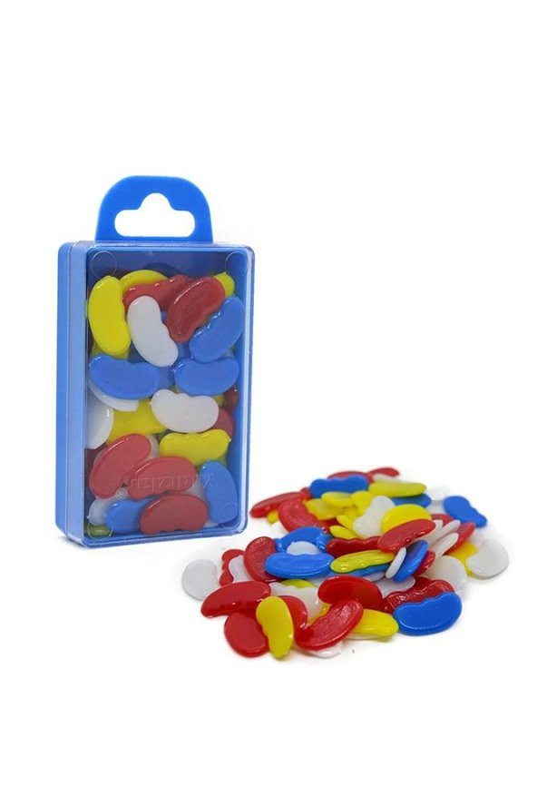 Sayı Fasülyesi 1 Paket Plastik Sayı Sayma Fasülyeleri 1. Sınıflar İçin Renkli Fasulye ürün görseli 1