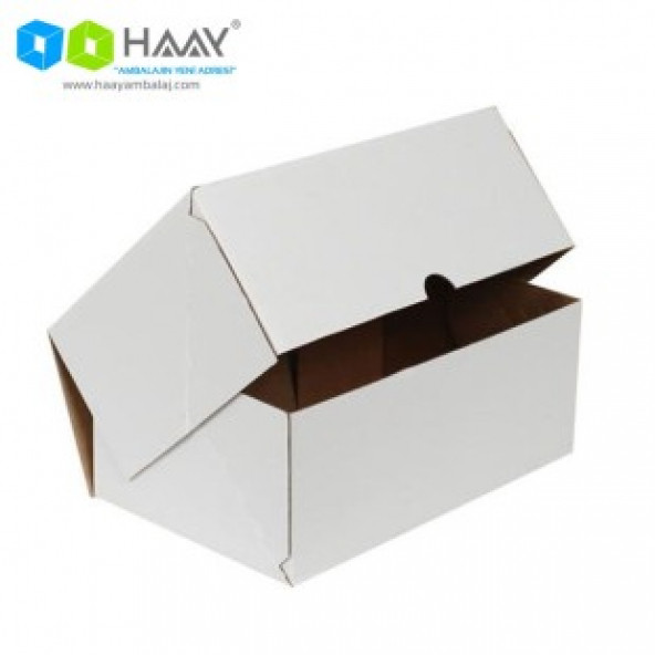 HAAY AMBALAJ 35x24x14cm Beyaz E-ticaret Kargo Kutusu (10 Adet) ürün görseli 1
