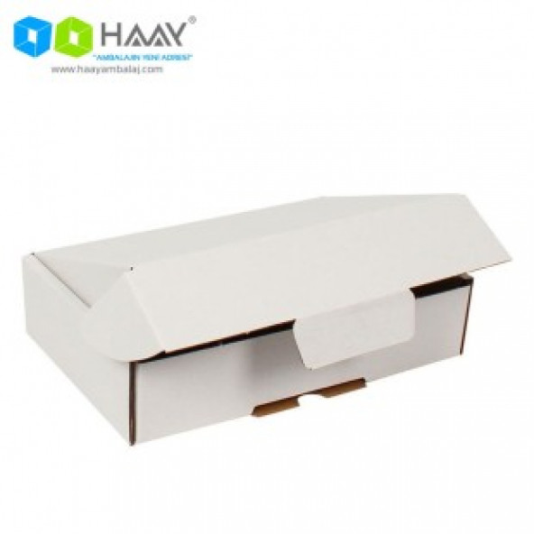 HAAY AMBALAJ 24x16,5x6cm Beyaz E-ticaret Kargo Kutusu (25 Adet) ürün görseli 1