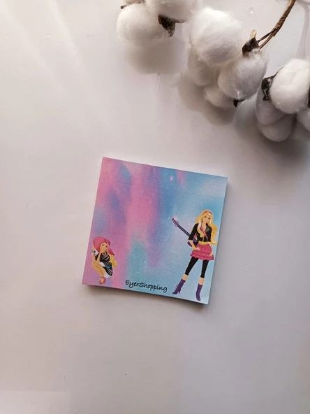 Çeşitli Figürler Desenli Memopad Not Defteri Bloknot Çek Kopar Defter ürün görseli 1