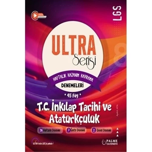 Palme Yayıncılık 8. Sınıf Ultra Serisi İnkılap Tarihi Ve Atatürkçülük Denemeleri 45 Föy ürün görseli 1