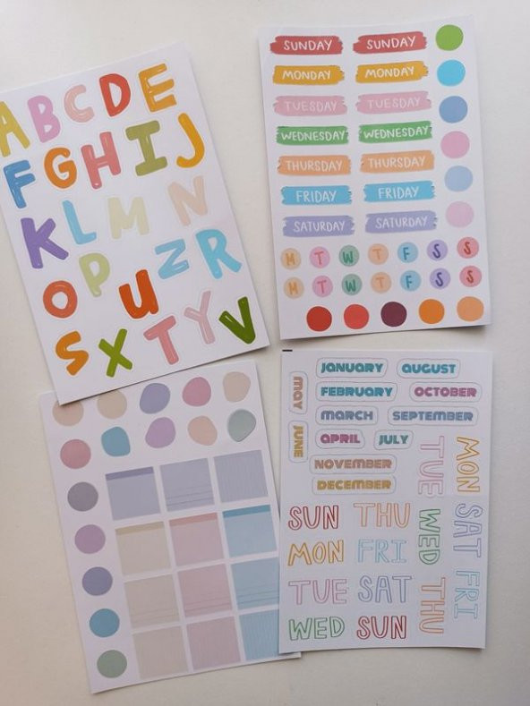 500 adet Planner Soft İşaretleme Ajanda Günlük Bullet Journal Scrapbook ürün görseli 1