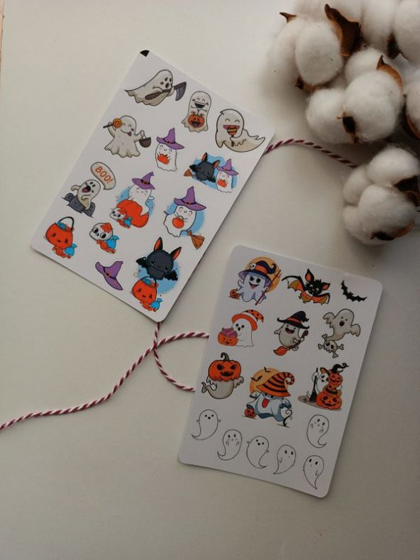 Hayalet Sticker Etiket Set ürün görseli 1