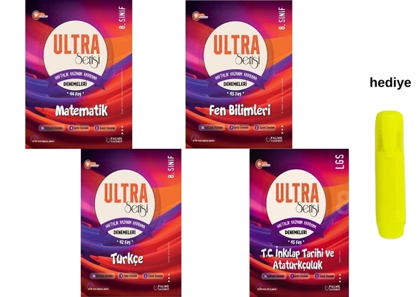 Palme Yayıncılık 8. Sınıf Ultra Serisi Tüm Dersler Denemeleri 176 Föy ürün görseli 1