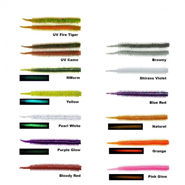 Fujin Yummy Sandworm 7cm LRF Silikonu Browny - Resim 2