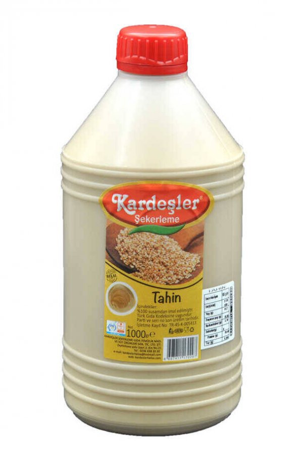 Kardeşler Tahin (%100 Susamdan) Bidon 980 G ürün görseli 1