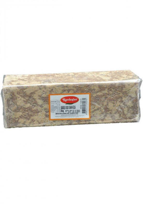 Kardeşler Kakaolu Tahin Helva Blok 3 KG ürün görseli 1