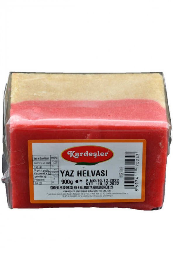 Kardeşler Yaz Helvası 900 G ürün görseli 1