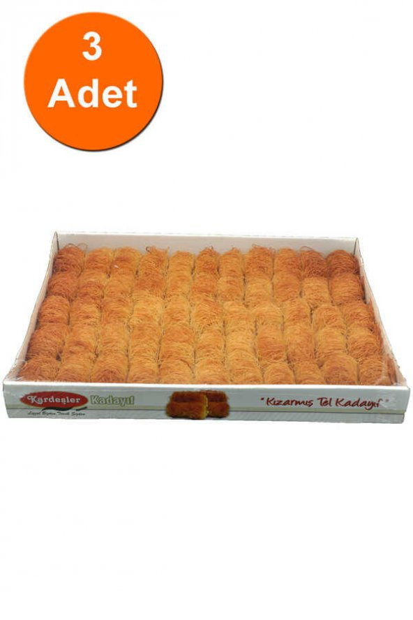 Kardeşler İnce Sarma Kızarmış Tel Kadayıf Kutu 700 G x 3 Adet ürün görseli 1