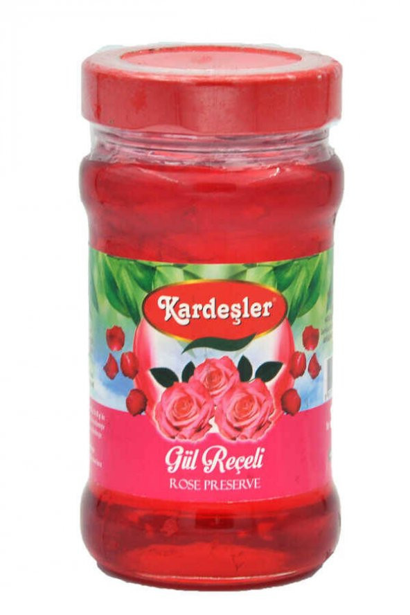 Kardeşler Gül Reçeli Cam Kavanoz 380 G ürün görseli 1