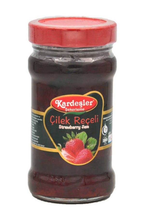 Kardeşler Çilek Reçeli Cam Kavanoz 380 G ürün görseli 1