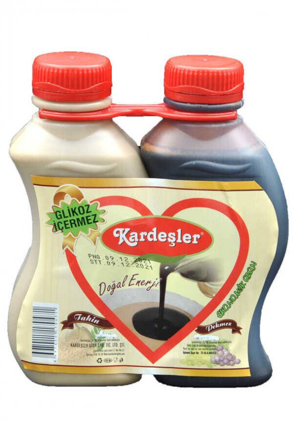 Kardeşler Üzüm Pekmezi 500 G + Tahin 400 G  (Tahin Pekmez İkili Set) ürün görseli 1