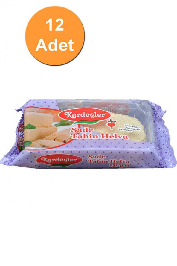 Kardeşler Sade Tahin Helva 250 G x 12 Adet ürün görseli 1