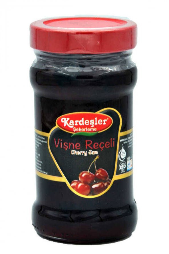Kardeşler Vişne Reçeli Cam Kavanoz 380 G ürün görseli 1
