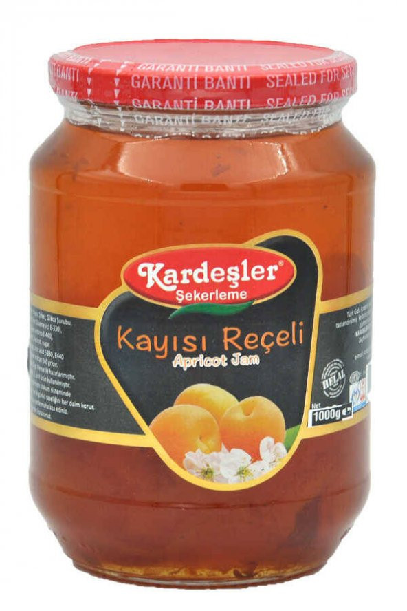 Kardeşler Kayısı Reçeli Cam Kavanoz 1000 G ürün görseli 1