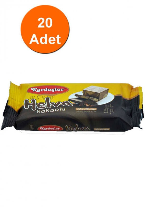 Kardeşler Kakaolu Tahin Helva 125 G x 20 Adet ürün görseli 1