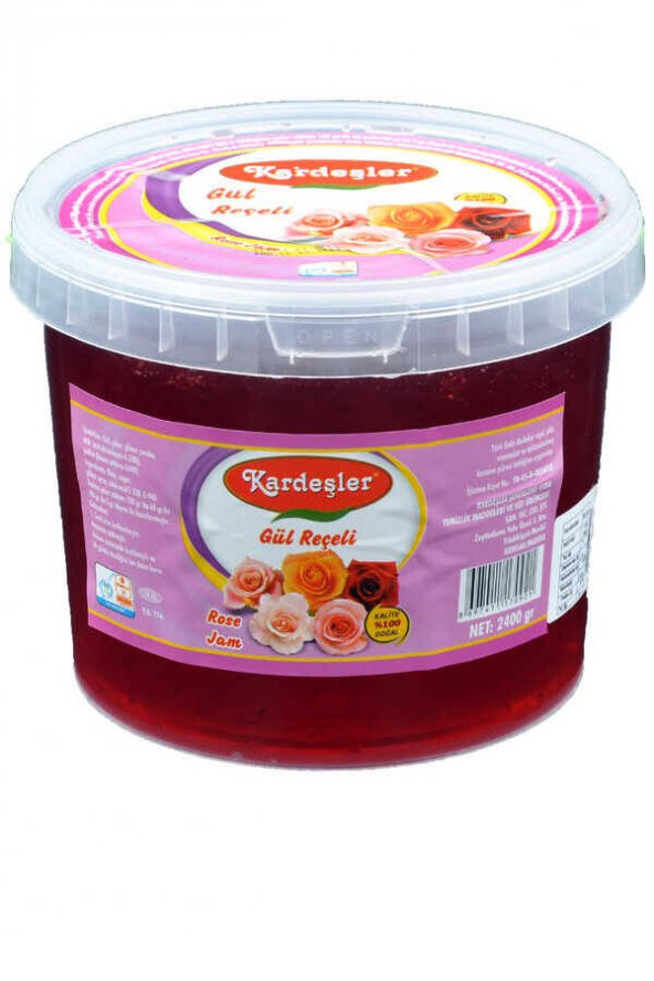 Kardeşler Gül Reçeli Kova 2400 G ürün görseli 1