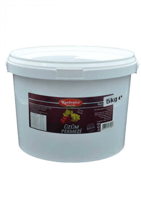Kardeşler Üzüm Pekmezi (%100 Üzüm) Kova 5 KG ürün görseli 1