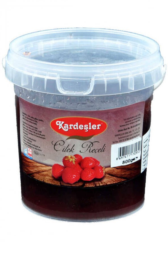 Kardeşler Çilek Reçeli Kova 800 G ürün görseli 1