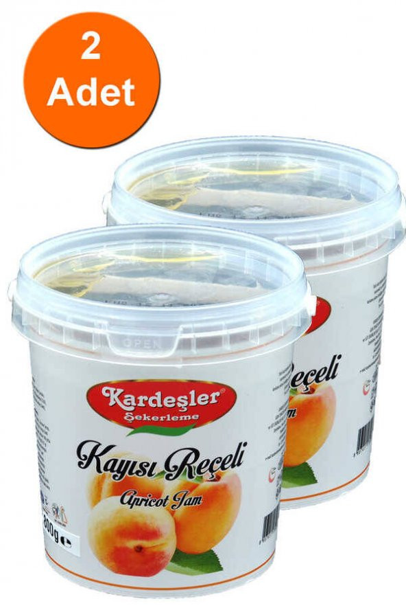 Kardeşler Kayısı Reçeli Kova 800 G x 2 Adet ürün görseli 1