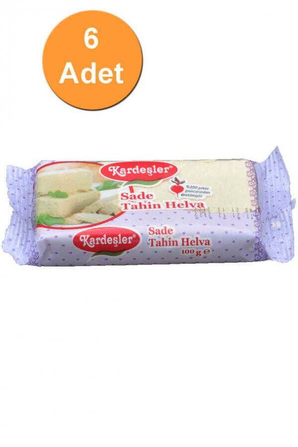Kardeşler Sade Tahin Helva 100 G x 6 Adet ürün görseli 1