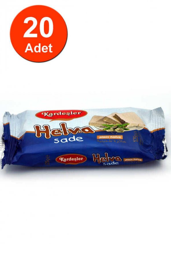 Kardeşler Sade Tahin Helva 125 G x 20 Adet ürün görseli 1