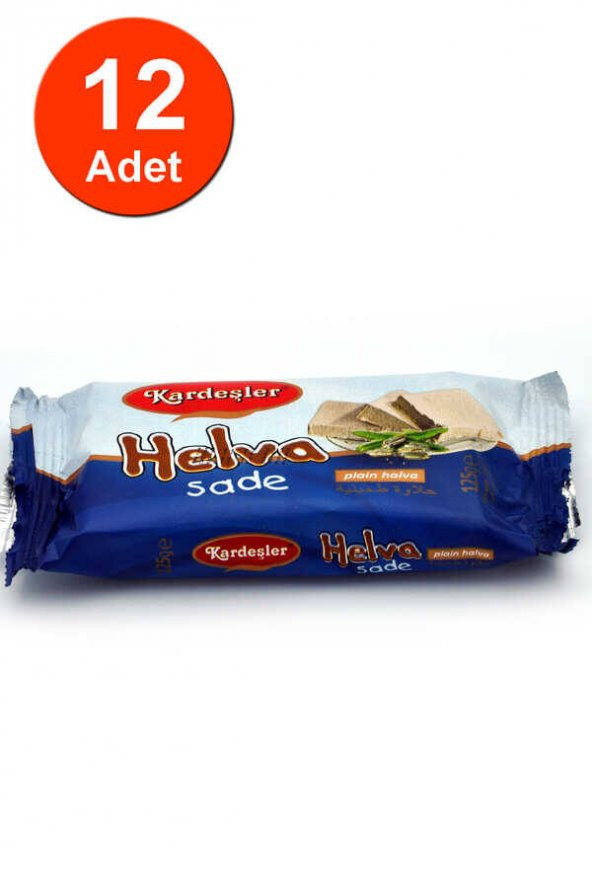 Kardeşler Sade Tahin Helva 125 G x 12 Adet ürün görseli 1