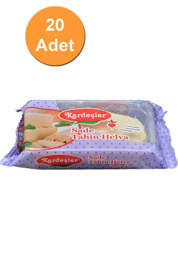 Kardeşler Sade Tahin Helva 250 G x 20 Adet ürün görseli 1