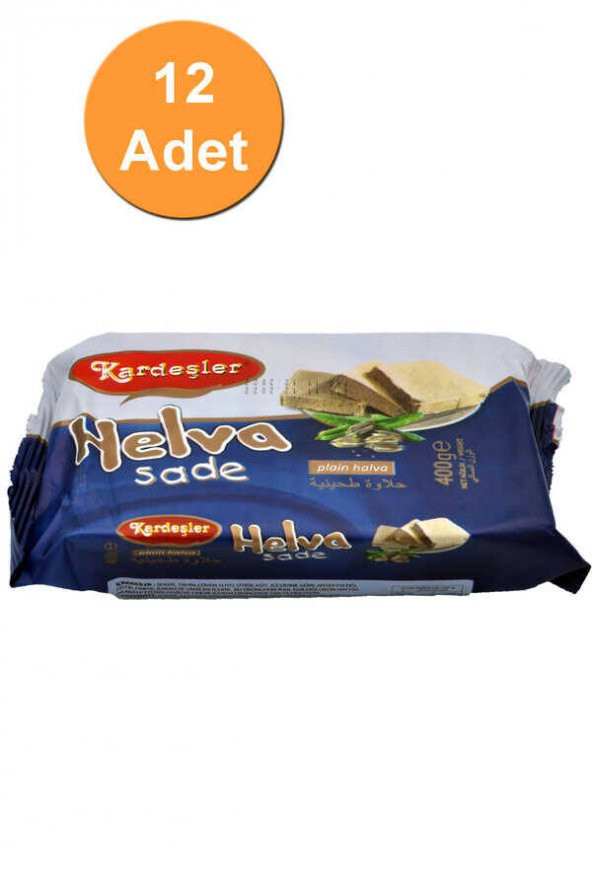 Kardeşler Sade Tahin Helva 400 G x 12 Adet ürün görseli 1