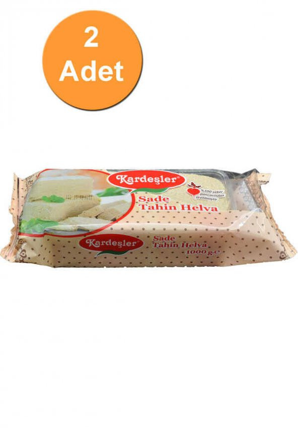 Kardeşler Sade Tahin Helva 1 KG x 2 Adet ürün görseli 1