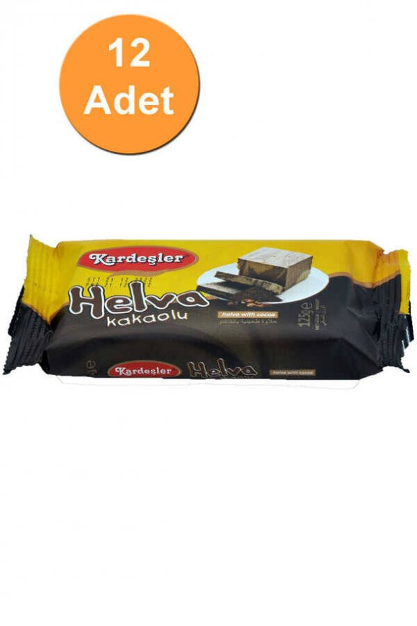 Kardeşler Kakaolu Tahin Helva 125 G x 12 Adet ürün görseli 1