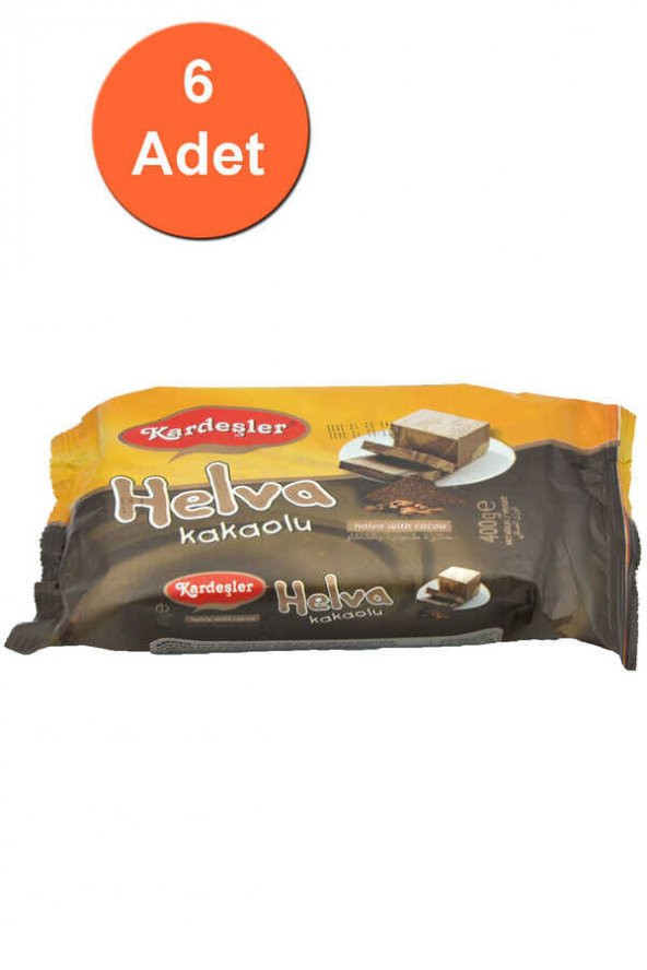 Kardeşler Kakaolu Tahin Helva 400 G x 6 Adet ürün görseli 1